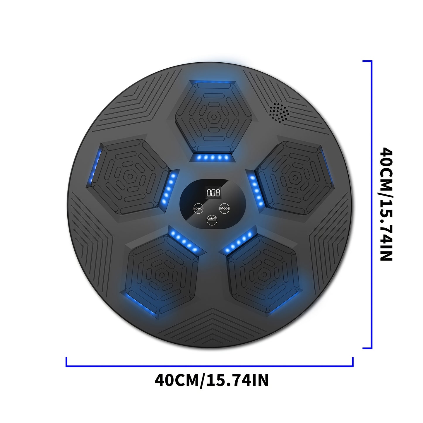 LED StrikeWall Pro: Durable Smart Boxing Trainer with Bluetooth and Lights